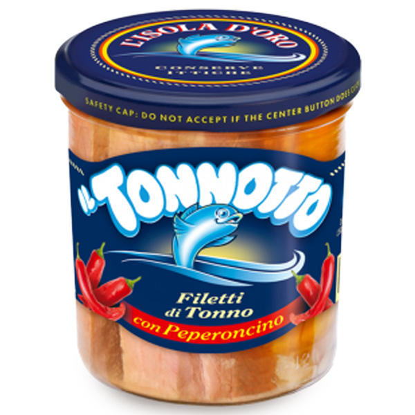 Vaso Filetti Tonno Con Prezzemolo E Aglio - Tuna Fillets With Parsley and Garlic In Olive Oil
